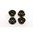 Hiro Seiko 4mm Alloy Serrated Wheel Nut [Black] (4 pcs)