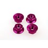 Hiro Seiko 4mm Alloy Serrated Wheel Nut [Purple] (4 pcs)