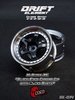DS Racing Drift Element Wheels Hi Gloss 2K Black Face Chrome Lip with Black Rivets