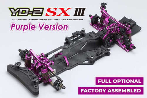 Yokomo YD-2SXIII Purple Version RWD Factory Assembled “FULL OPTIONAL” Drift Car Kit (Graphite)