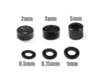 MR33 Aluminum 3mm Shim Set 0.5,0.75,1,2,3,5mm Each 10pcs. (60) Black