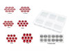 MR33 Aluminum 3mm Shim Set 0.5,0.75,1,2,3,5mm Each 10pcs. (60) Red