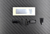 Reve D FLEX GT Mirror Type-A (Black, Antenna / Mirror Sticker)