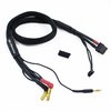 Ultimate Racing 2S Charge Cable Lead With XT60 - 4mm & 5mm Bullet Connector, 600mm