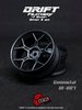 DS Racing Drift Feathery 5Y Spoke Wheel  - Gunmetal Offset 6mm (2pcs)